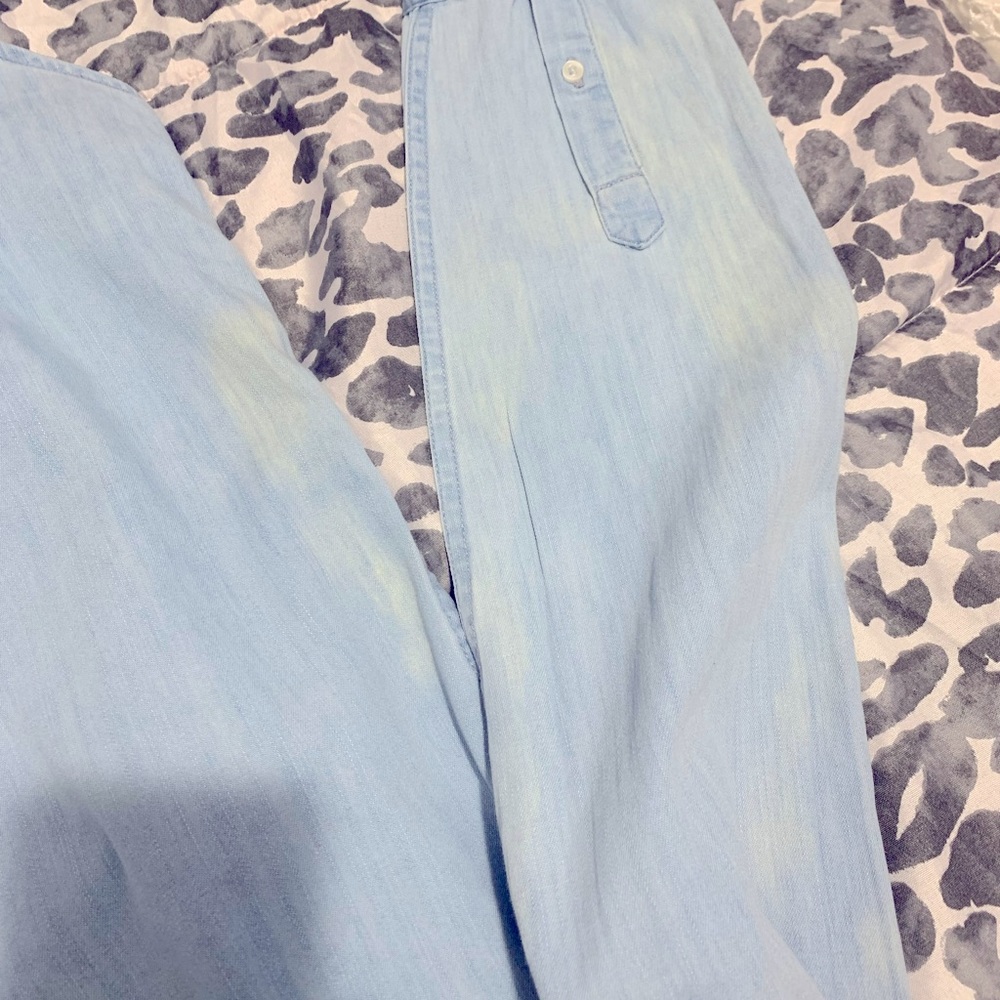 Hollister Faded Denim Button Down Shirt